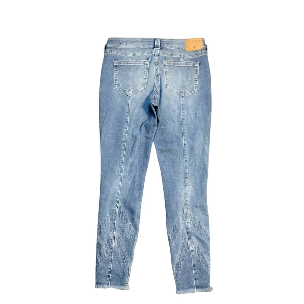 True Religion Vintage Vibes, Classic, Jennie Light Blue Curvy Skinny Jeans SZ-32 - Picture 3 of 7